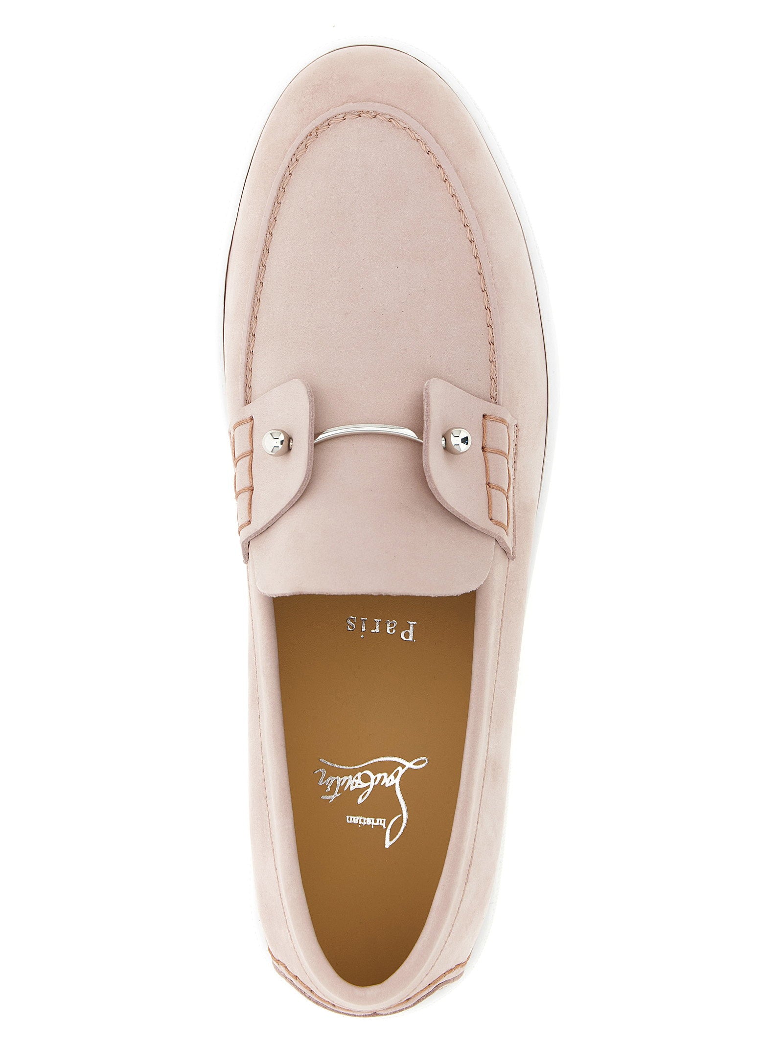 Christian Louboutin Loafers With Chambeliboat Metal Detail