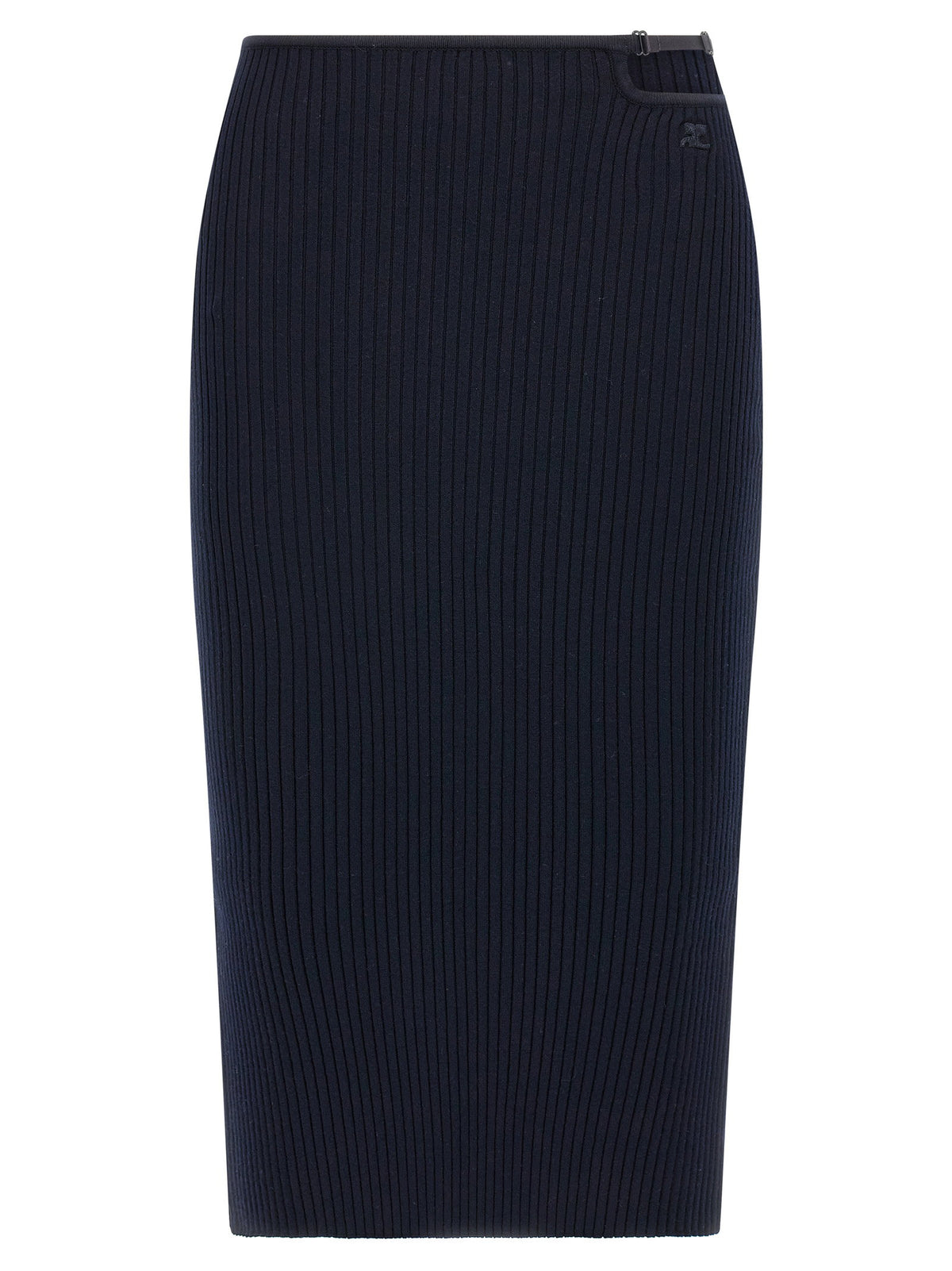 Courreges Loop Rib Knit Skirt