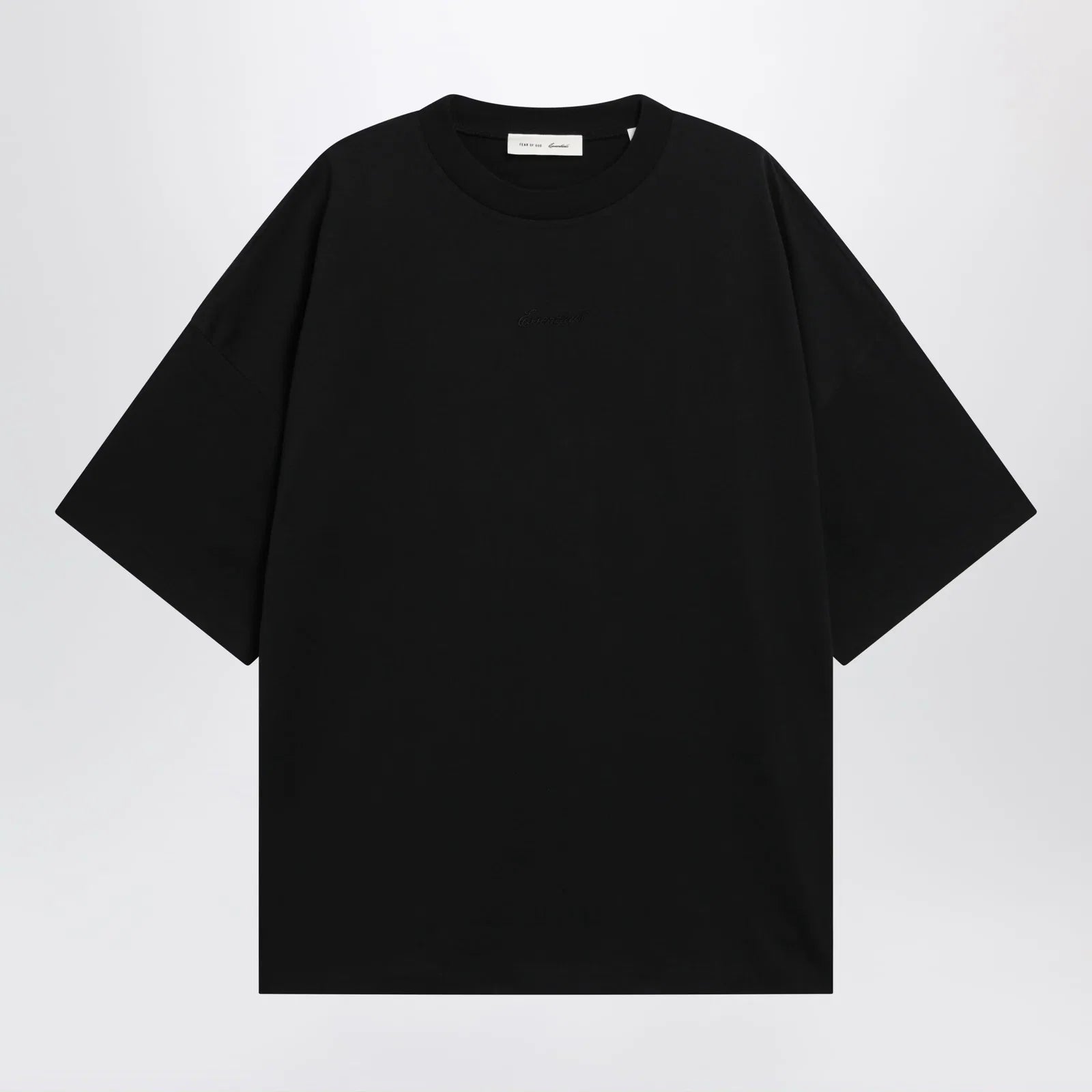 Fear of God Essentials Signature 90s oversized cotton T-shirt in black