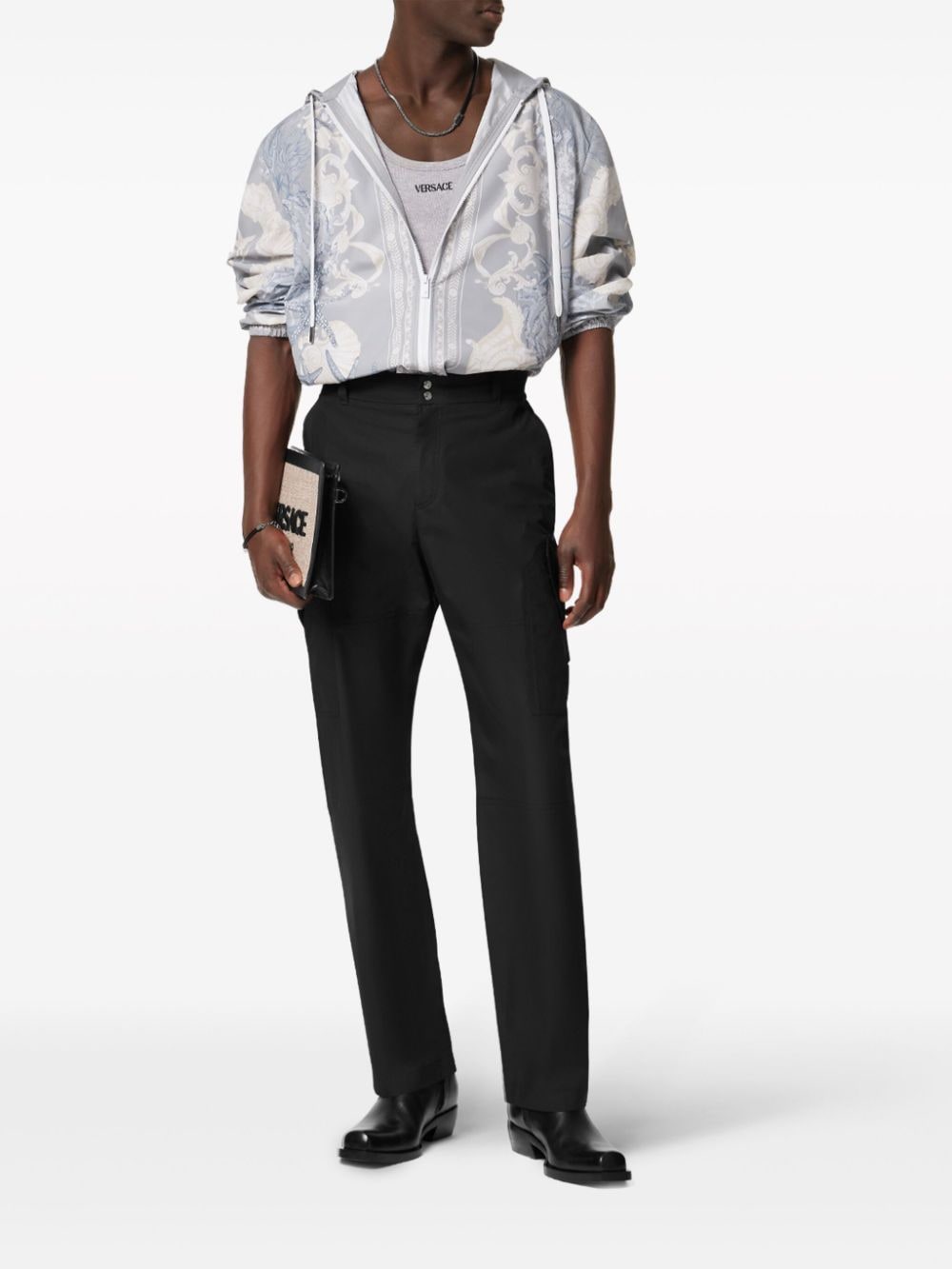 Versace Milano Stamp tailored trousers
