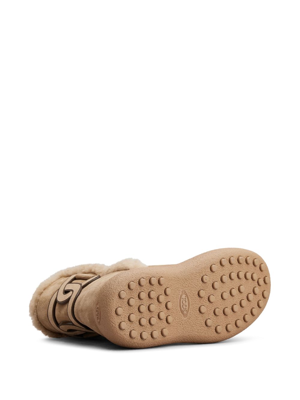 Tod's Kate suede and shearling ankle boots