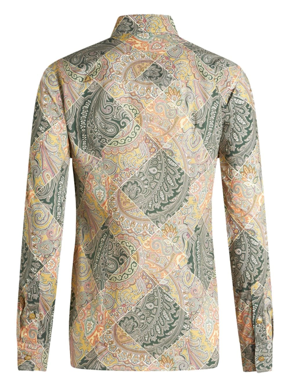 Etro Patchwork-print poplin shirt