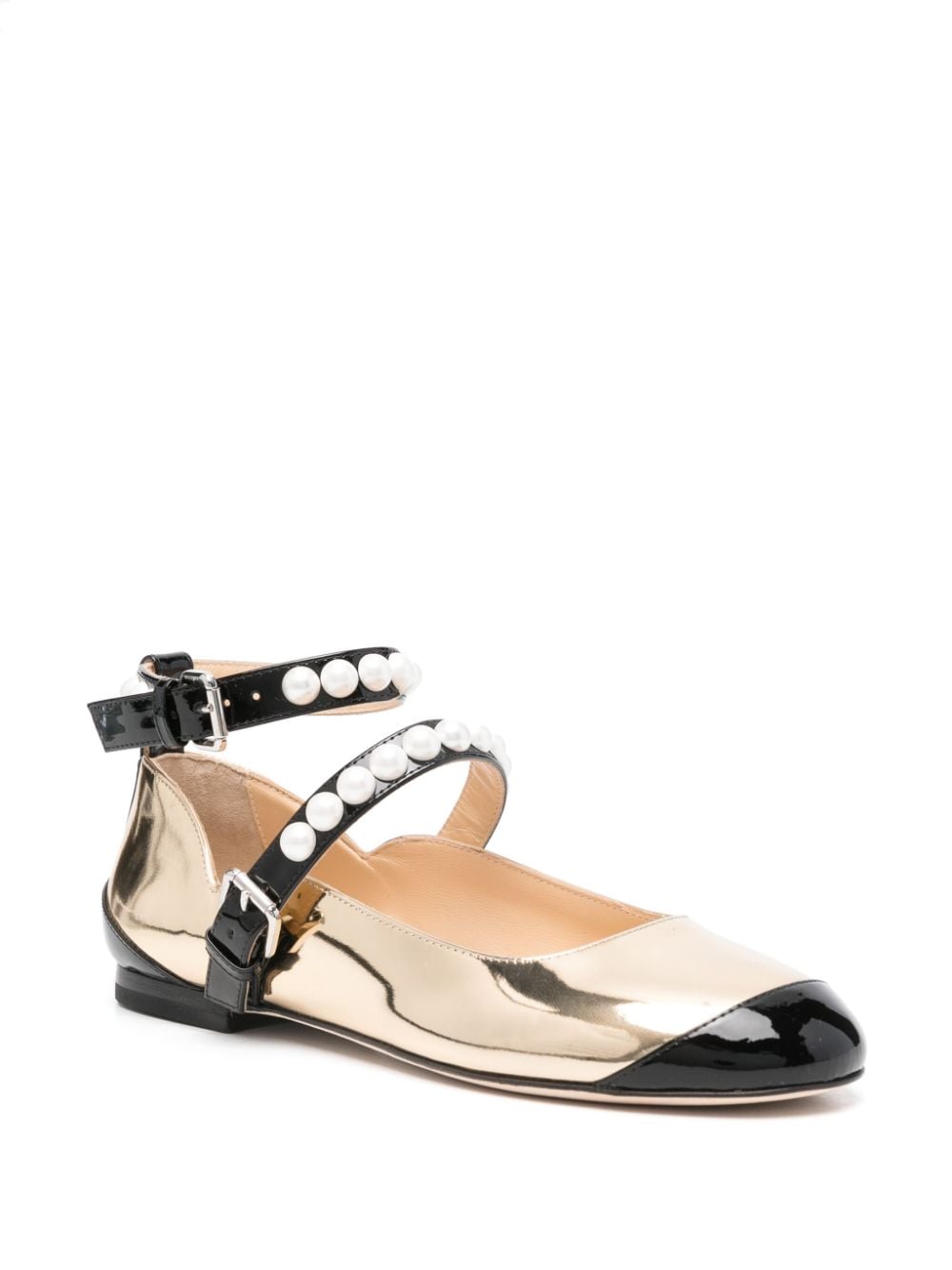 Mach & Mach two-tone ballerina shoes