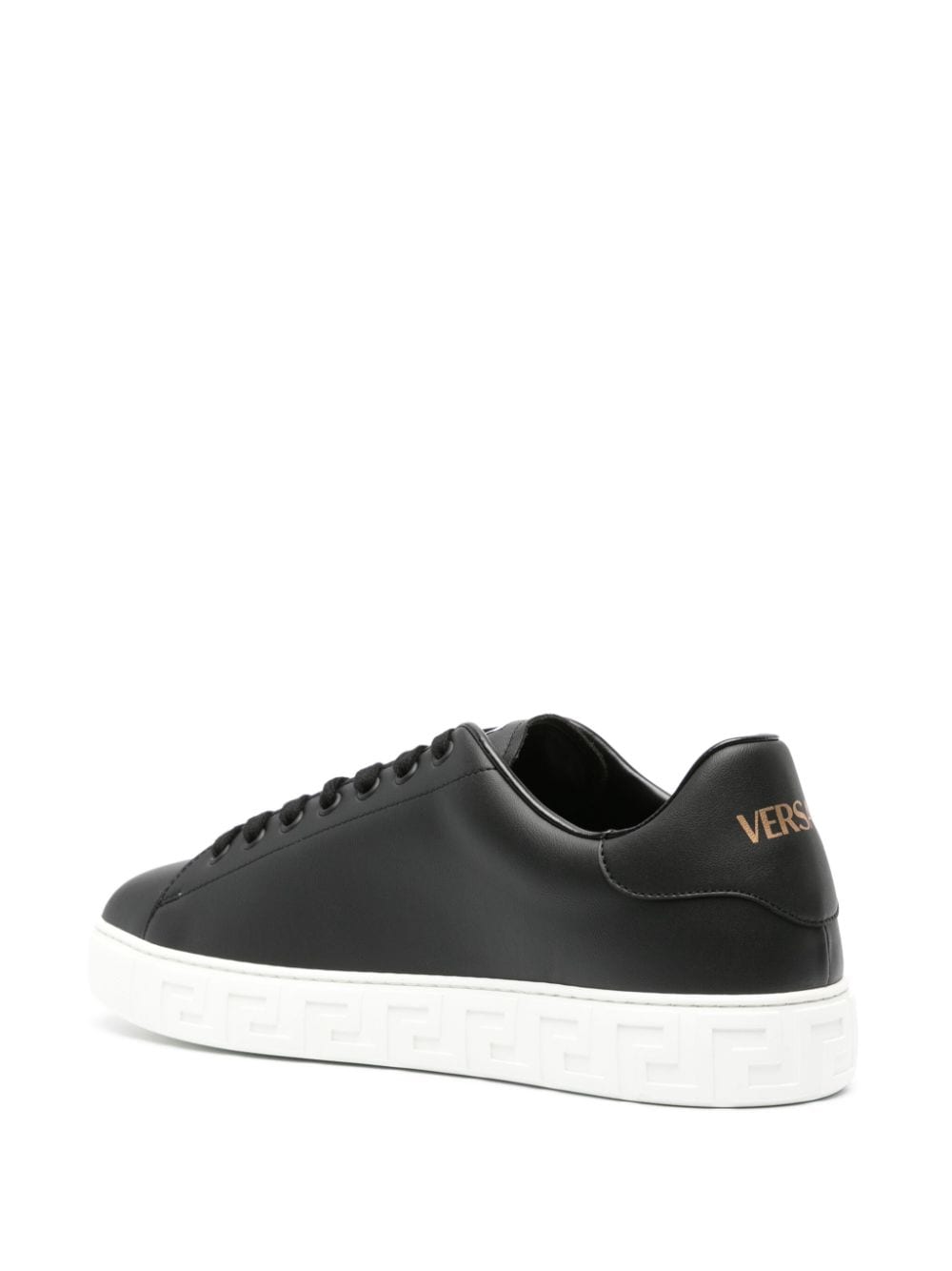 Versace greca faux leather sneakers