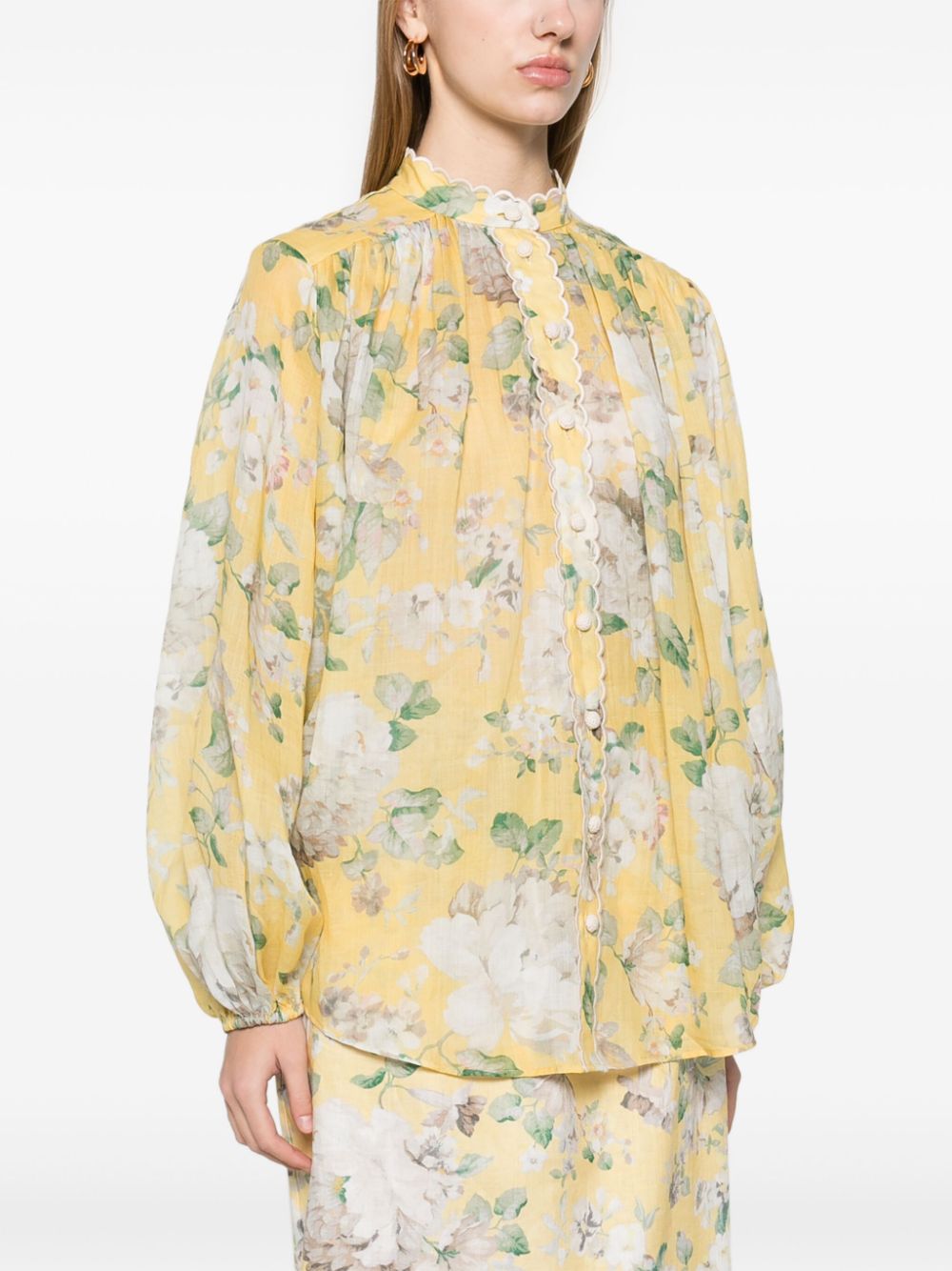 Zimmermann Acacia Scalloped Shirt