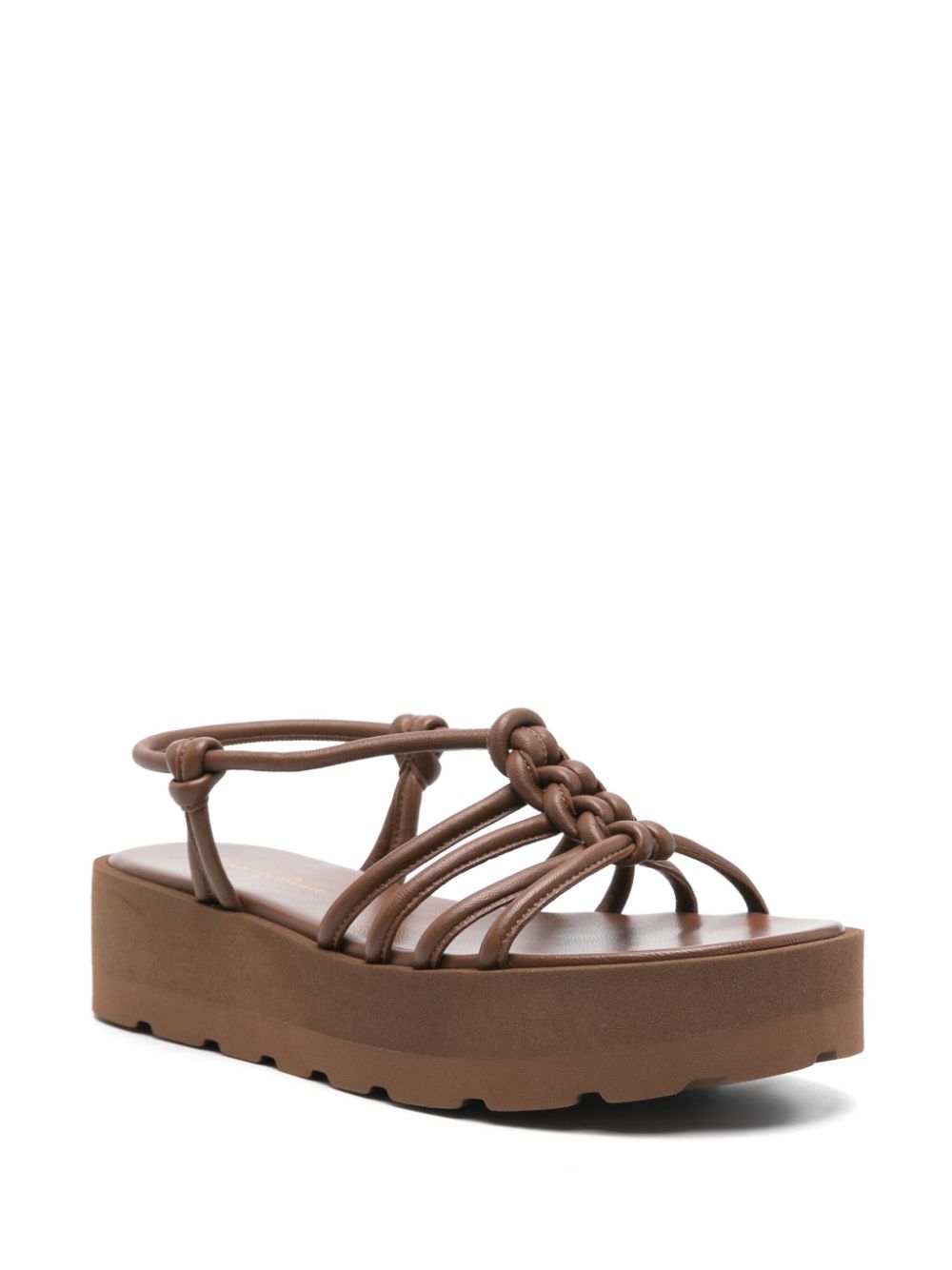 Gianvito Rossi Hebe Leather Sandals.