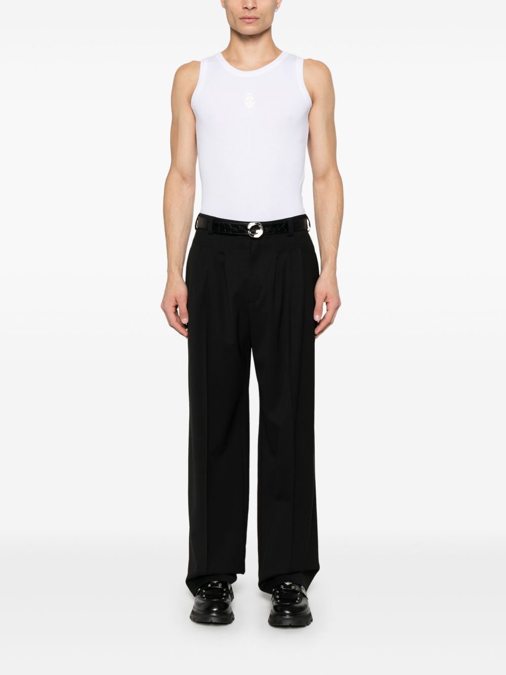 Alexander McQueen Skull-embroidered tank top