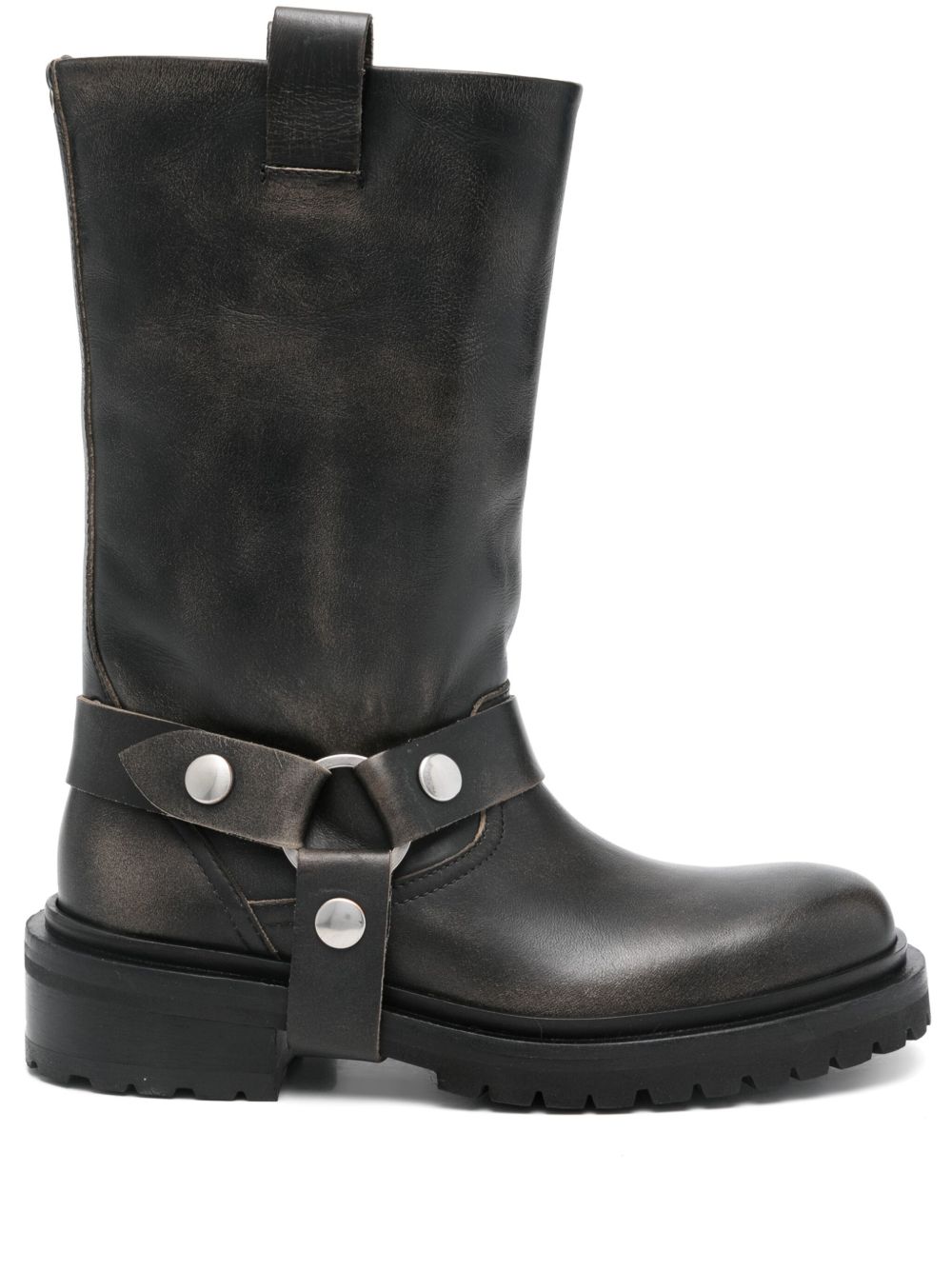Golden Goose leather biker boots