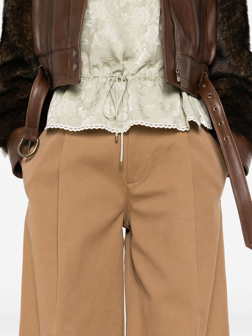 Chloé Chloe Cotton wide-leg trousers