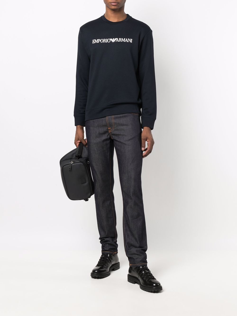 Emporio Armani Sweaters NAVY