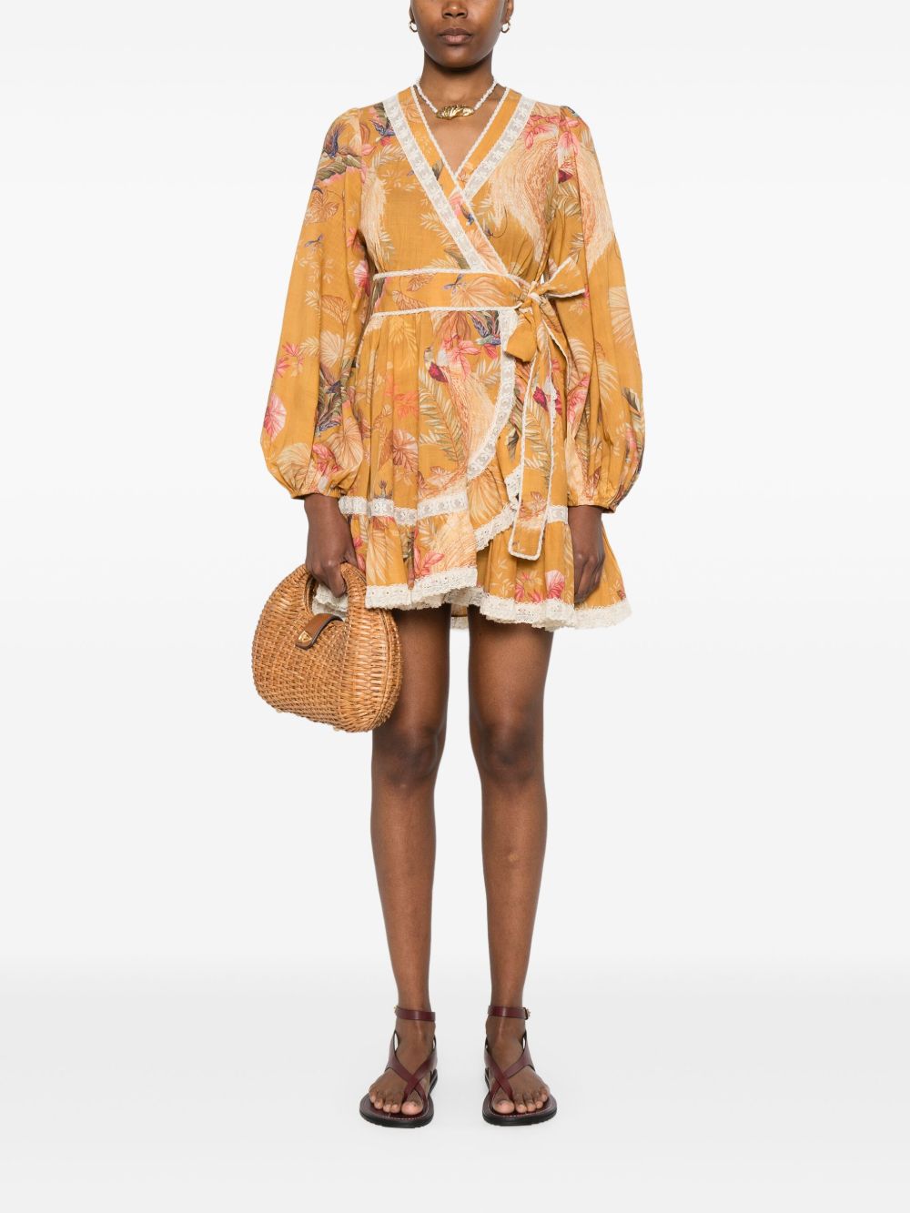 Zimmermann Ascension Ruffle Mini Dress