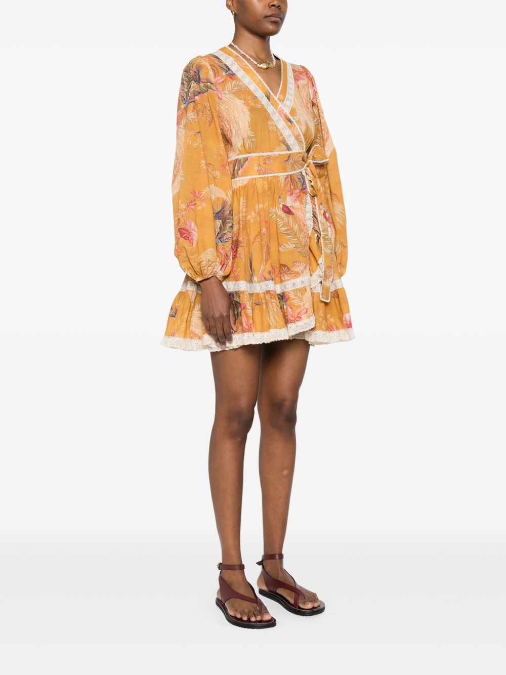 Zimmermann Ascension Ruffle Mini Dress