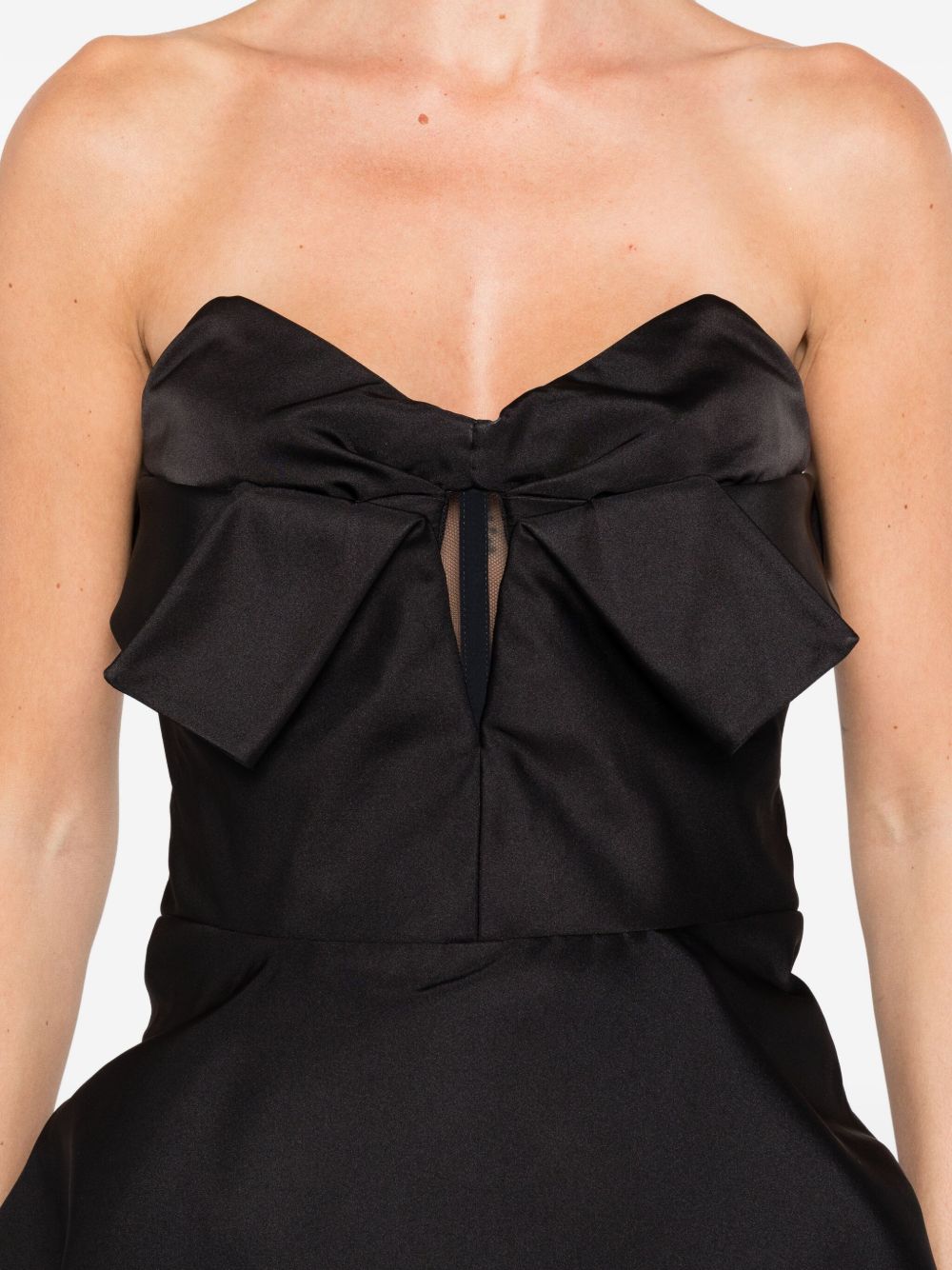 Alexander McQueen Bow-detailed peplum top