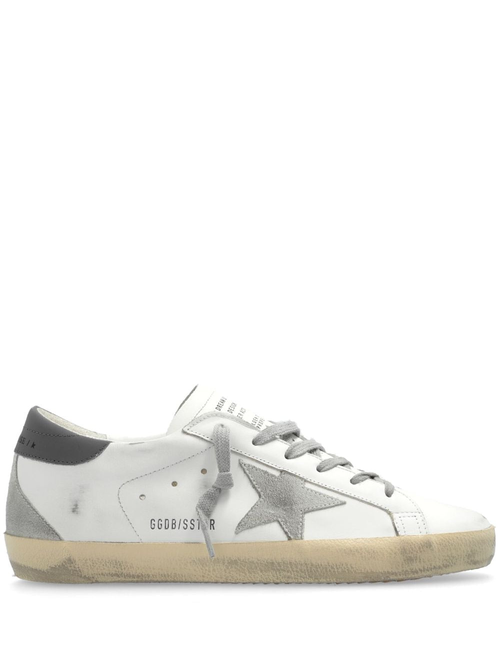 Golden Goose Super-star distressed leather sneakers