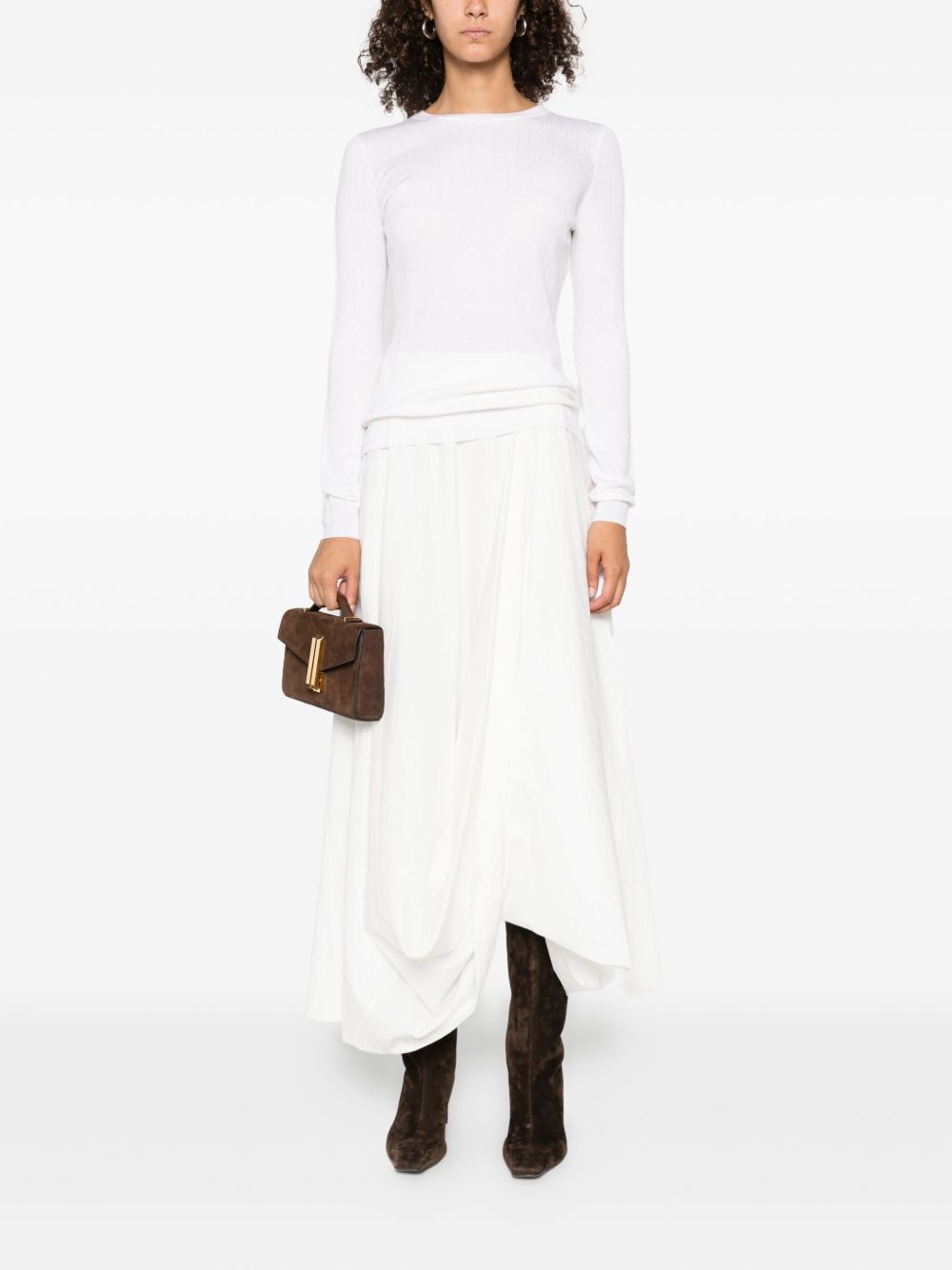 Elisabetta Franchi Wool blend crewneck sweater
