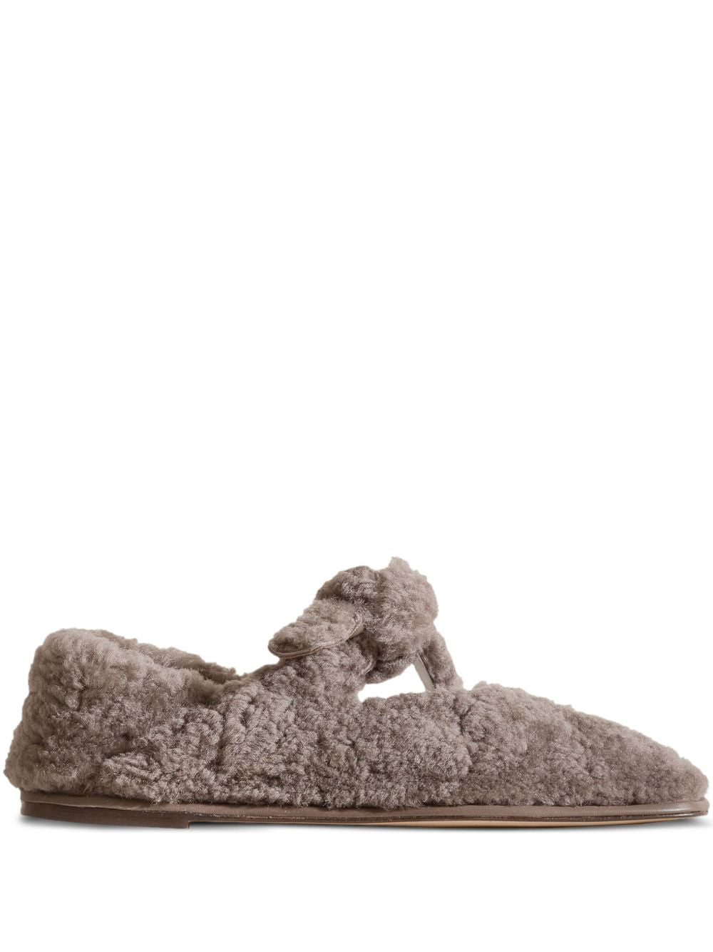 Hereu Llasada shearling ballet flats