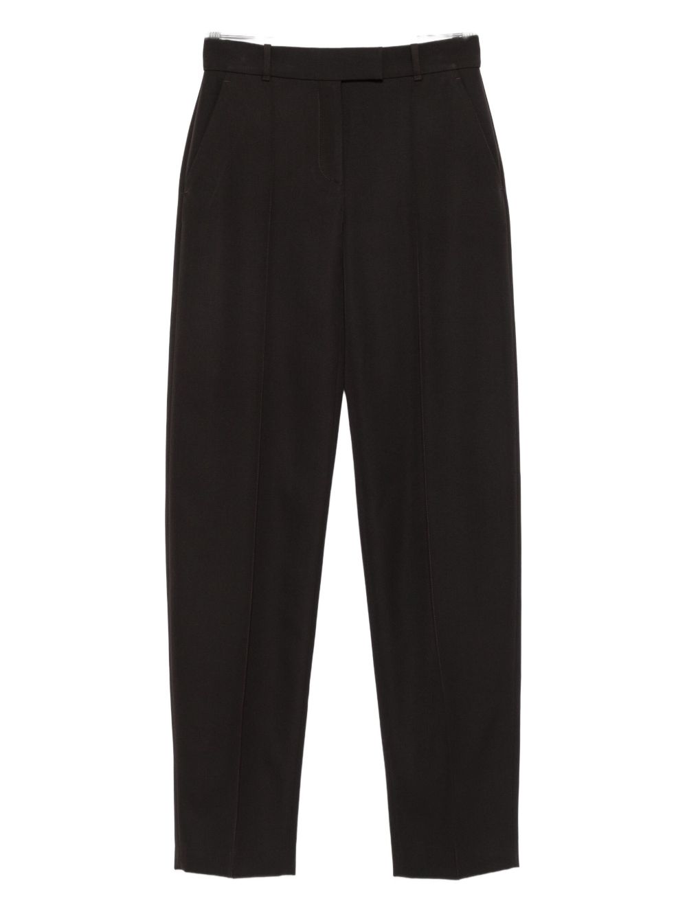 Alexander McQueen Pressed-crease tailored trousers
