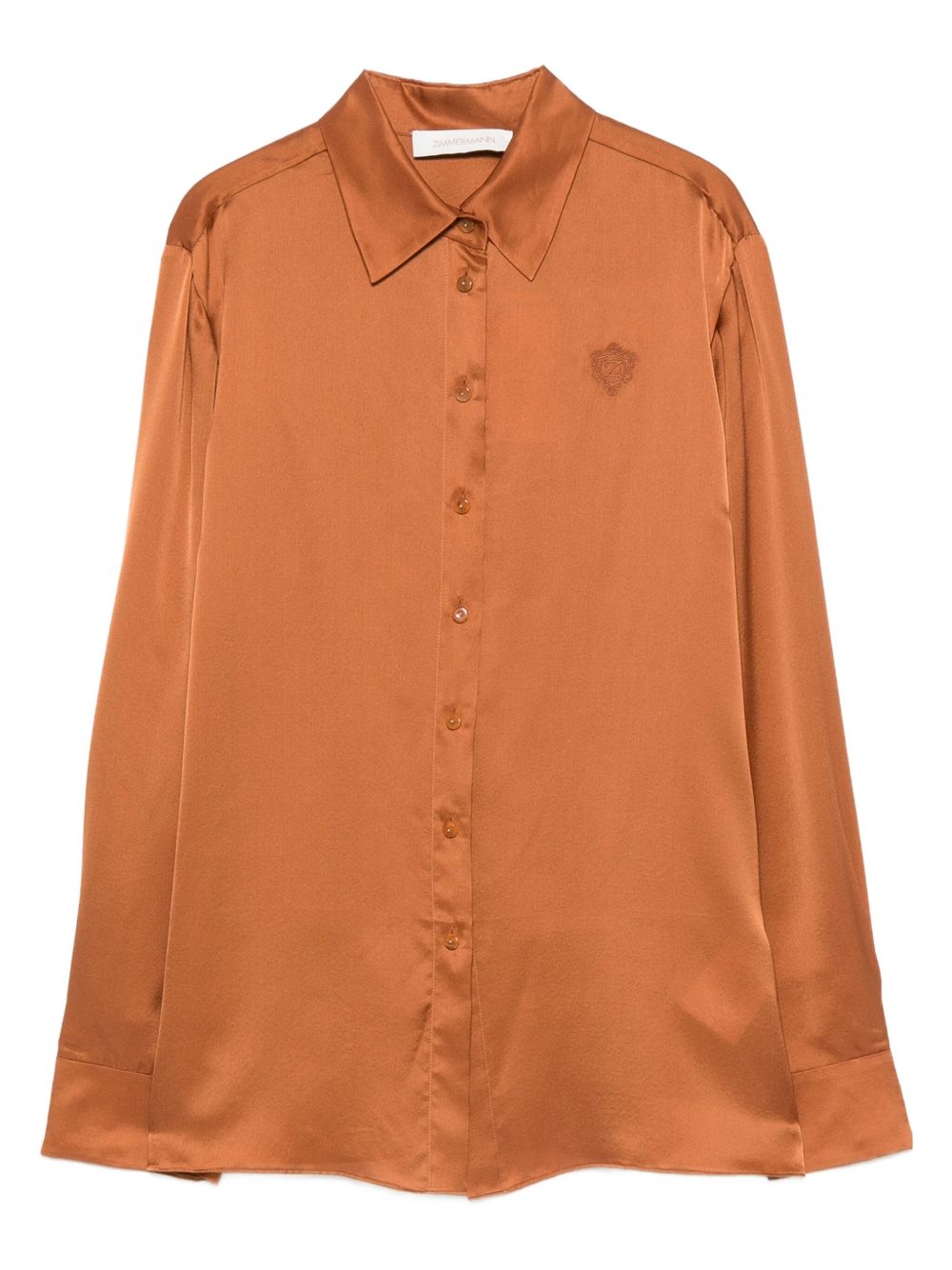 Zimmermann Embroidered silk shirt
