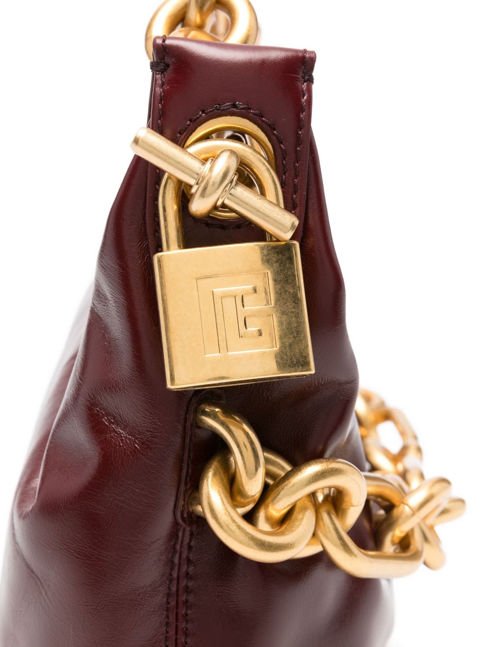 Balmain Medium Sync Bag In Calfskin Leather