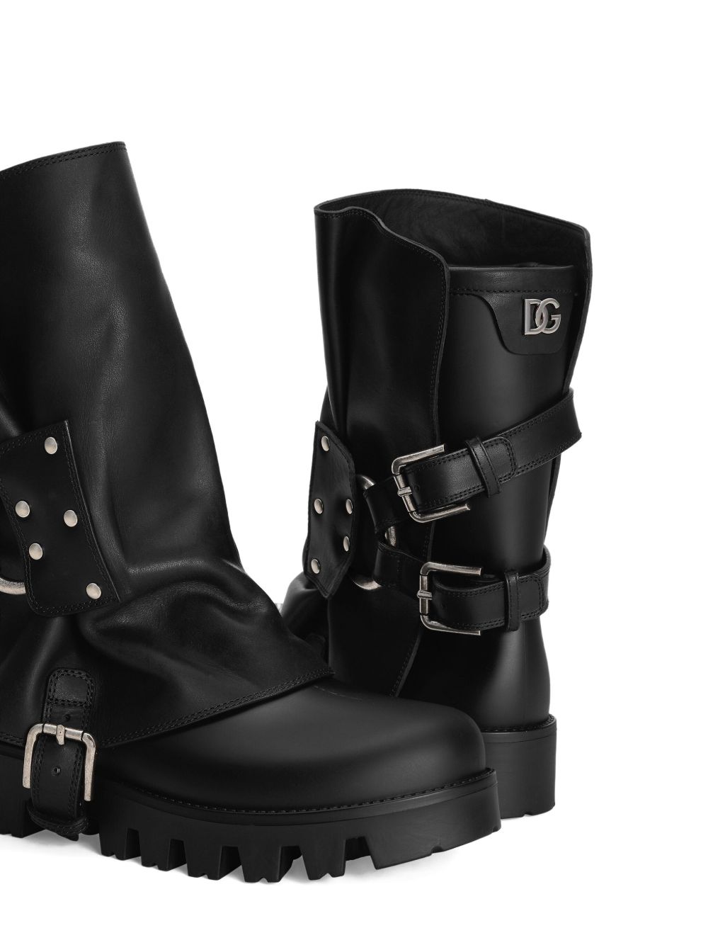 Dolce & Gabbana-Biker ankle boots with buckles
