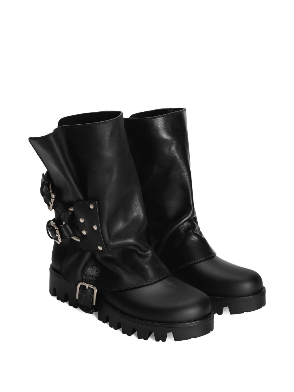 Dolce & Gabbana-Biker ankle boots with buckles