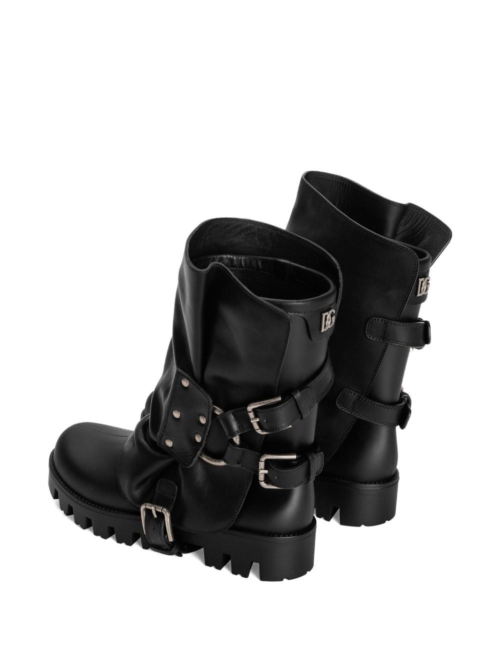 Dolce & Gabbana-Biker ankle boots with buckles