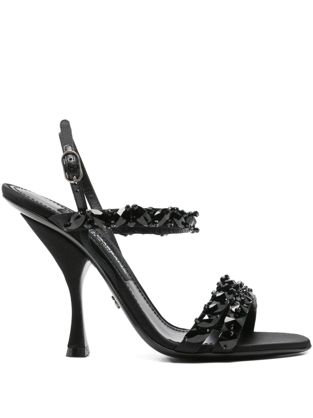 Dolce & Gabbana- Sandal with Rhinestone Embroidery
