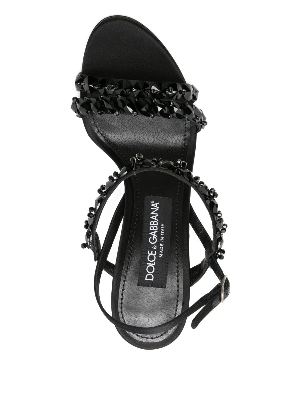 Dolce & Gabbana- Sandal with Rhinestone Embroidery