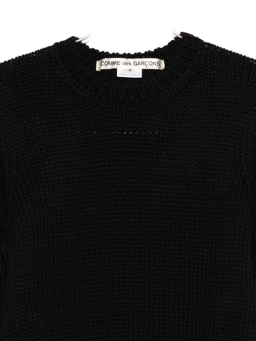 Comme Des Garcons Comme Des Garçons Fringed Wool Top
