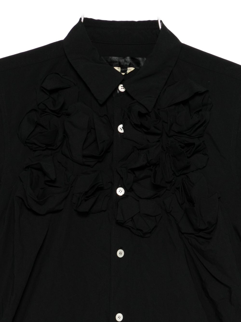 Comme Comme Floral Appliqué Shirt