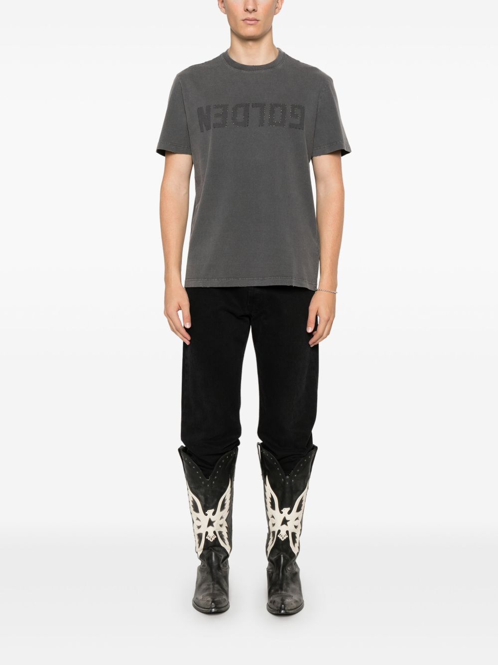 Golden Goose T-shirts and Polos Grey