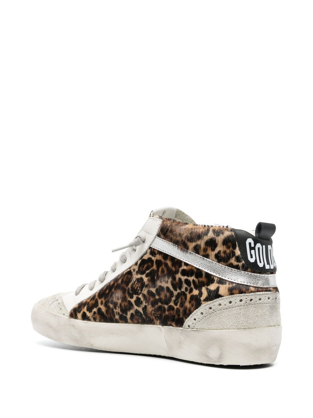 Golden Goose Mid Star Leo ponyskin sneakers