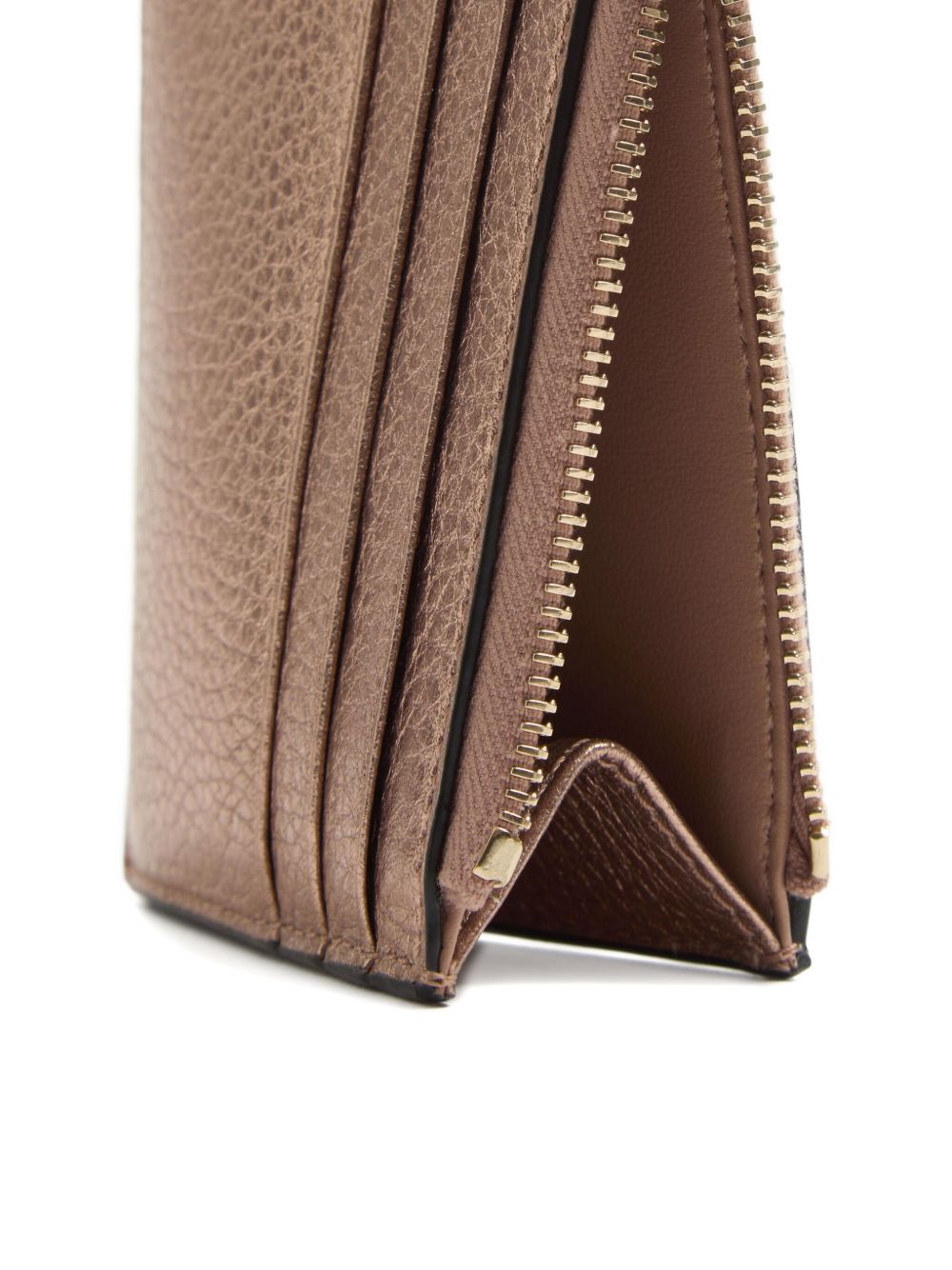 Valentino Garavani-Rockstud grainy card holder