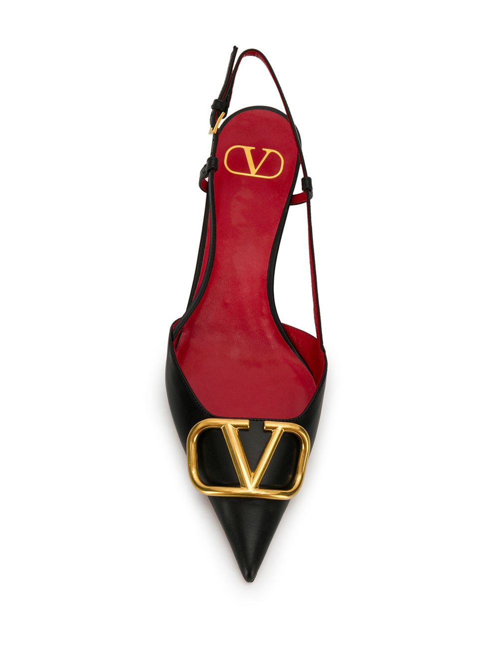 Valentino Garavani Vlogo Signature Slingback Décolleté In Calfskin 40mm