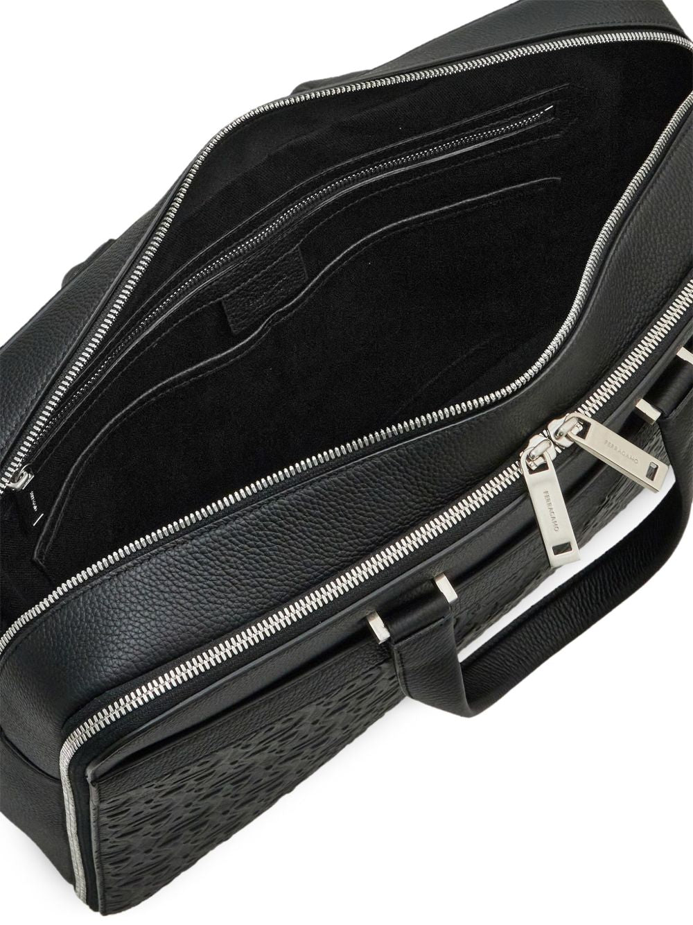 Ferragamo Embossed Gancini Briefcase