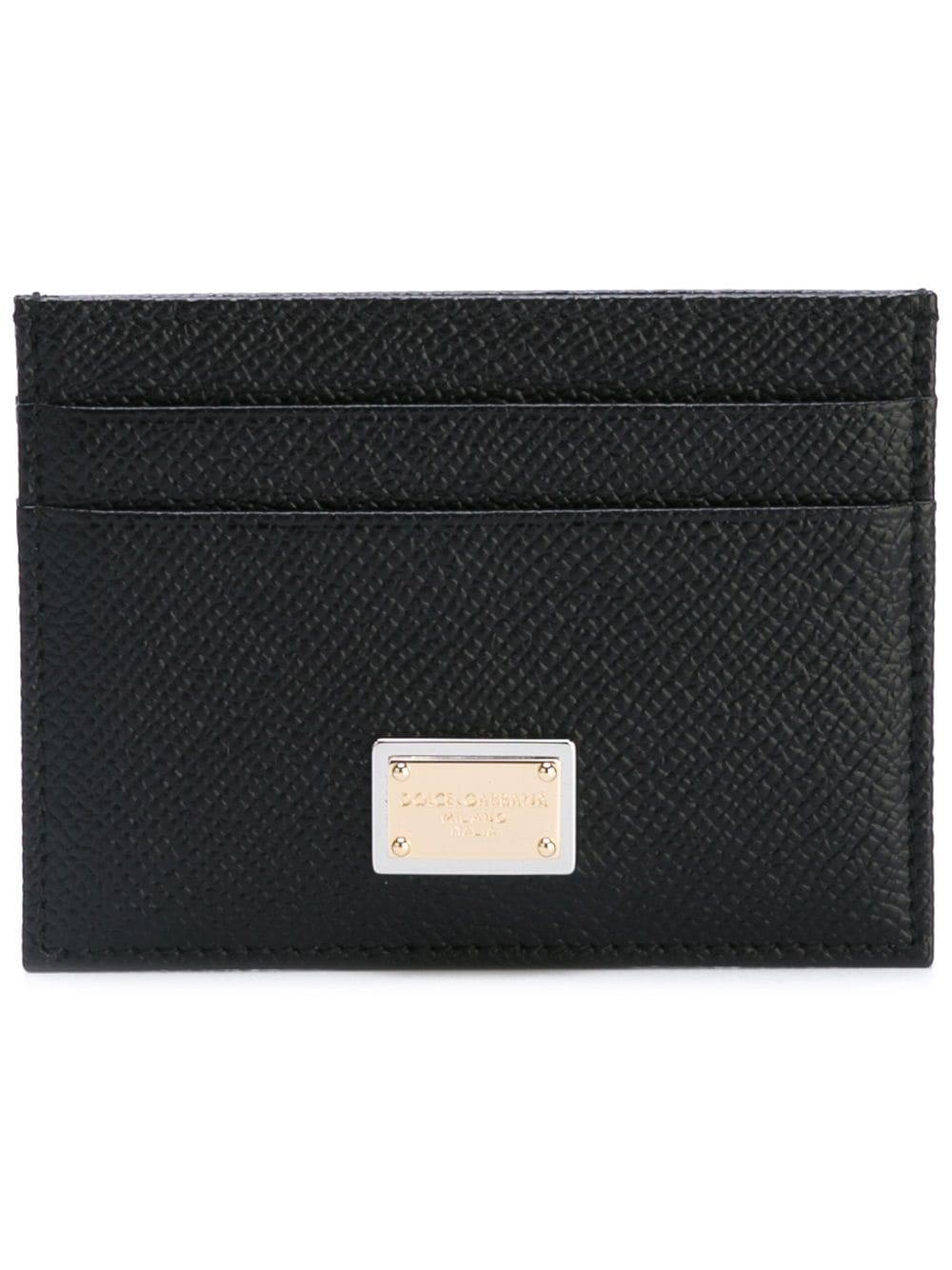 Dolce & Gabbana-card holder with logo plaque on the front