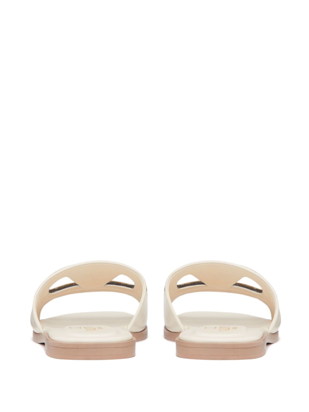 Valentino Garavani Vlogo Cut-Out Slide Sandal In Calfskin