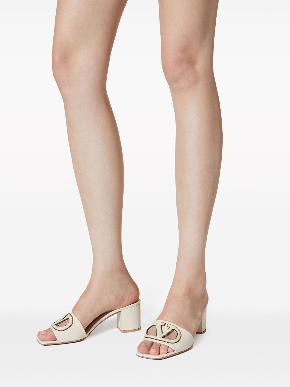 Valentino Garavani V-Logo sandals with 60mm cut-out