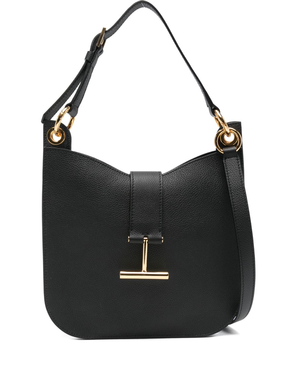 Tom Ford Tara Small Shoulder Bag In Grained Leather