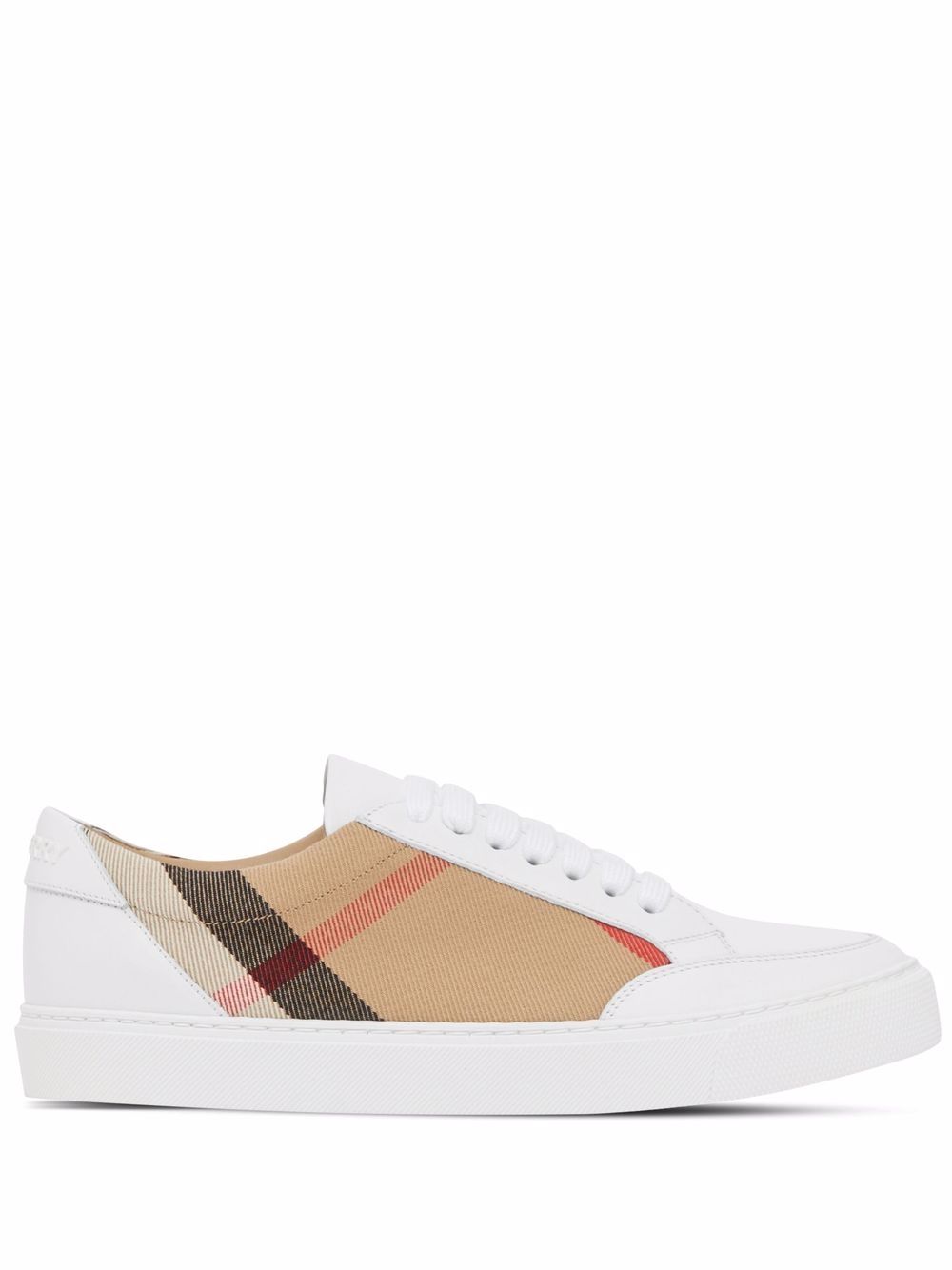 Burberry Check and Leather Sneakers