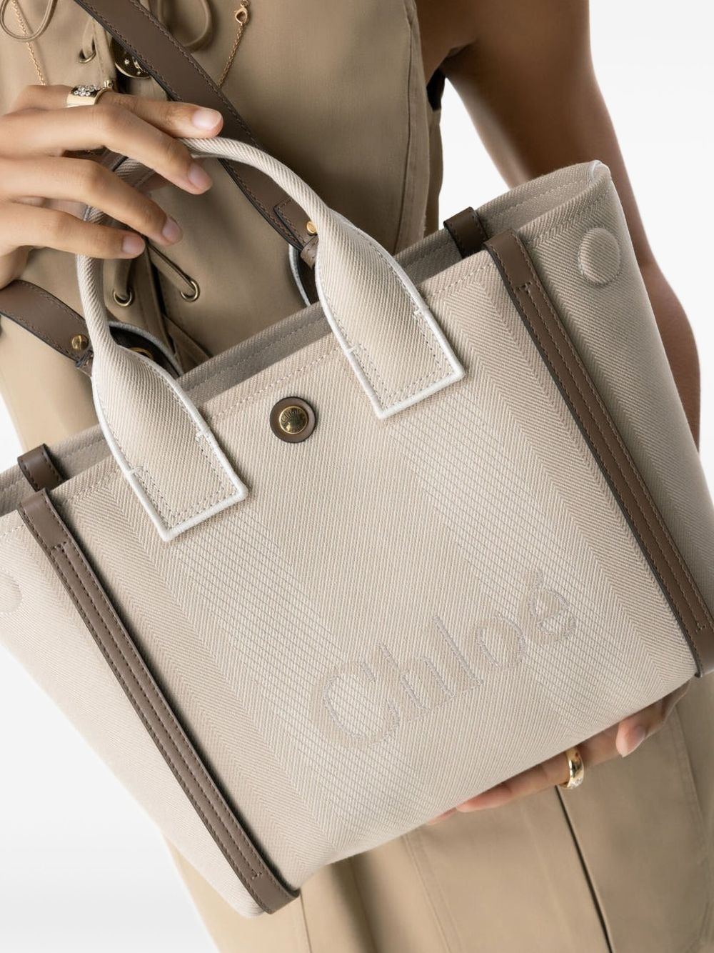 Chloé Carry Canvas Tote Bag