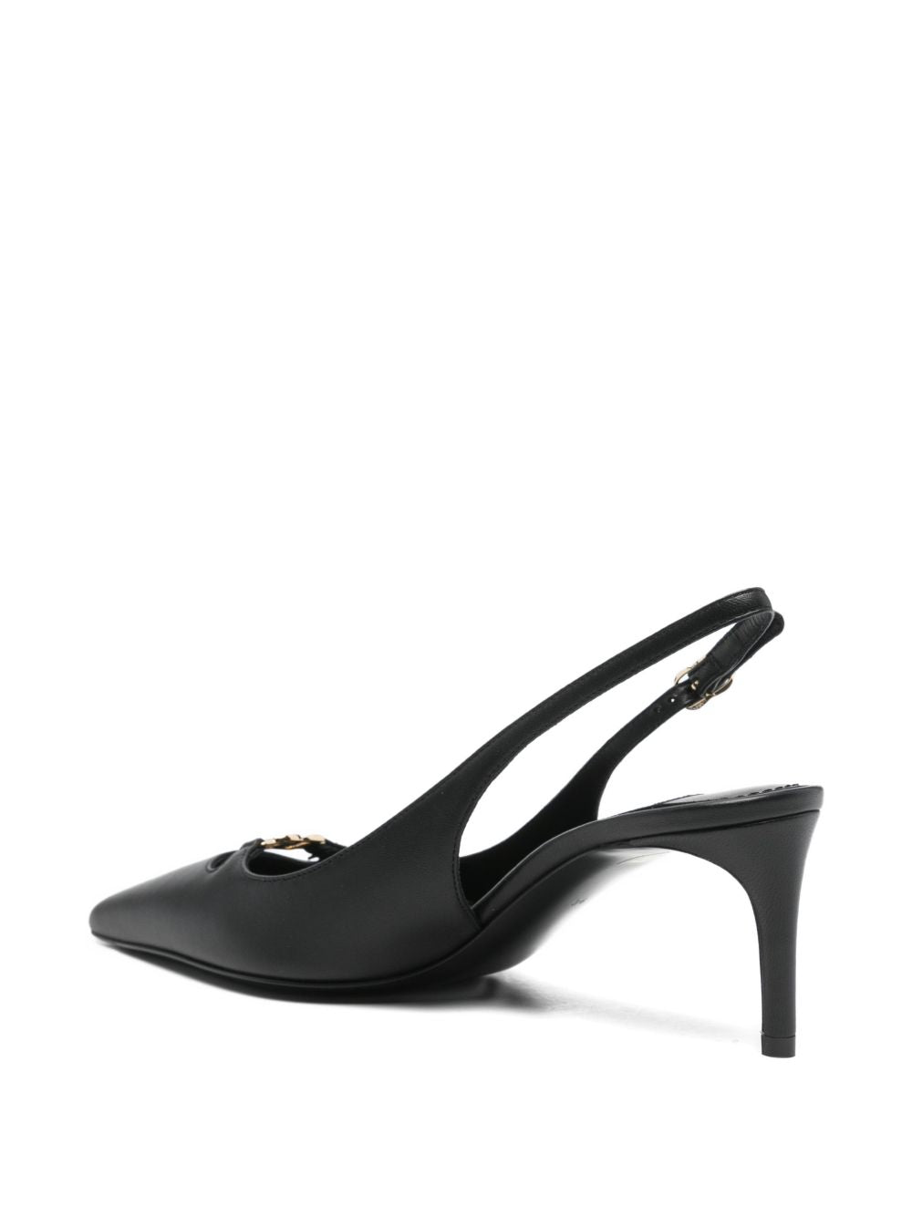 Dolce & Gabbana-DG Lollo leather slingback pumps