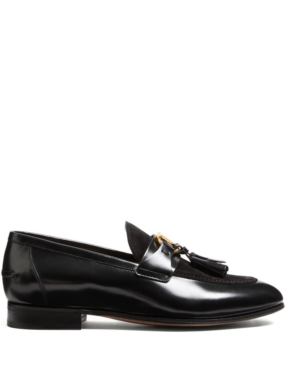 Valentino Garavani Vaniteux Calfskin and Split Leather Loafer