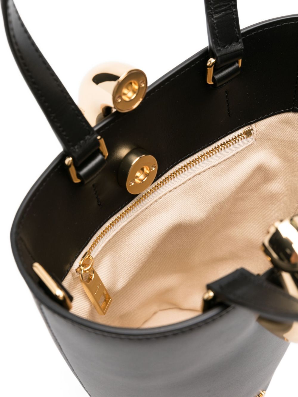 Jacquemus Le Petit Bambola leather bucket bag