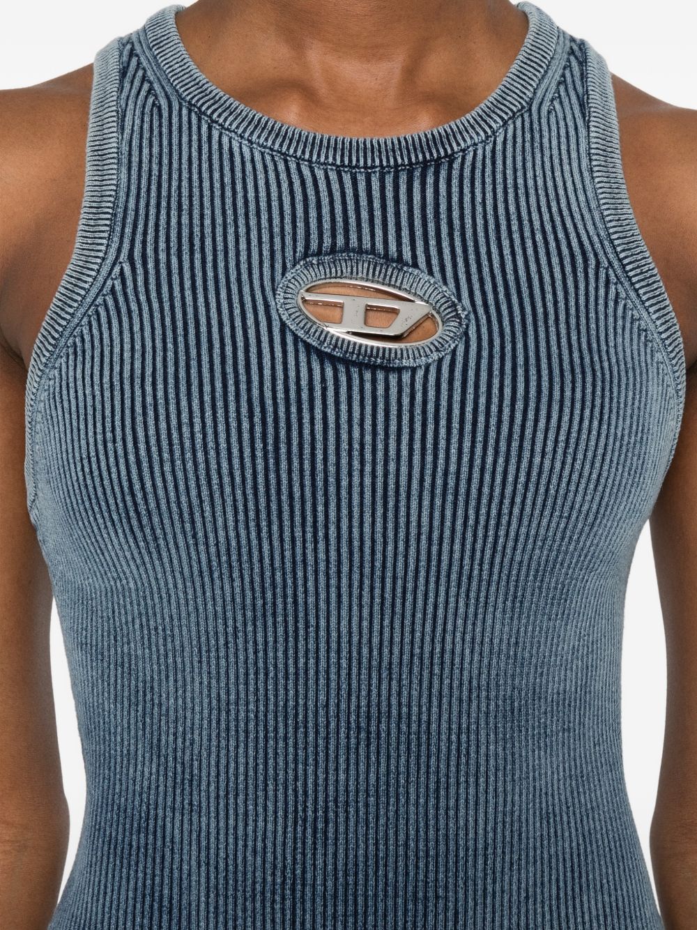 Diesel M-Anchorage sleeveless ribbed mini dres