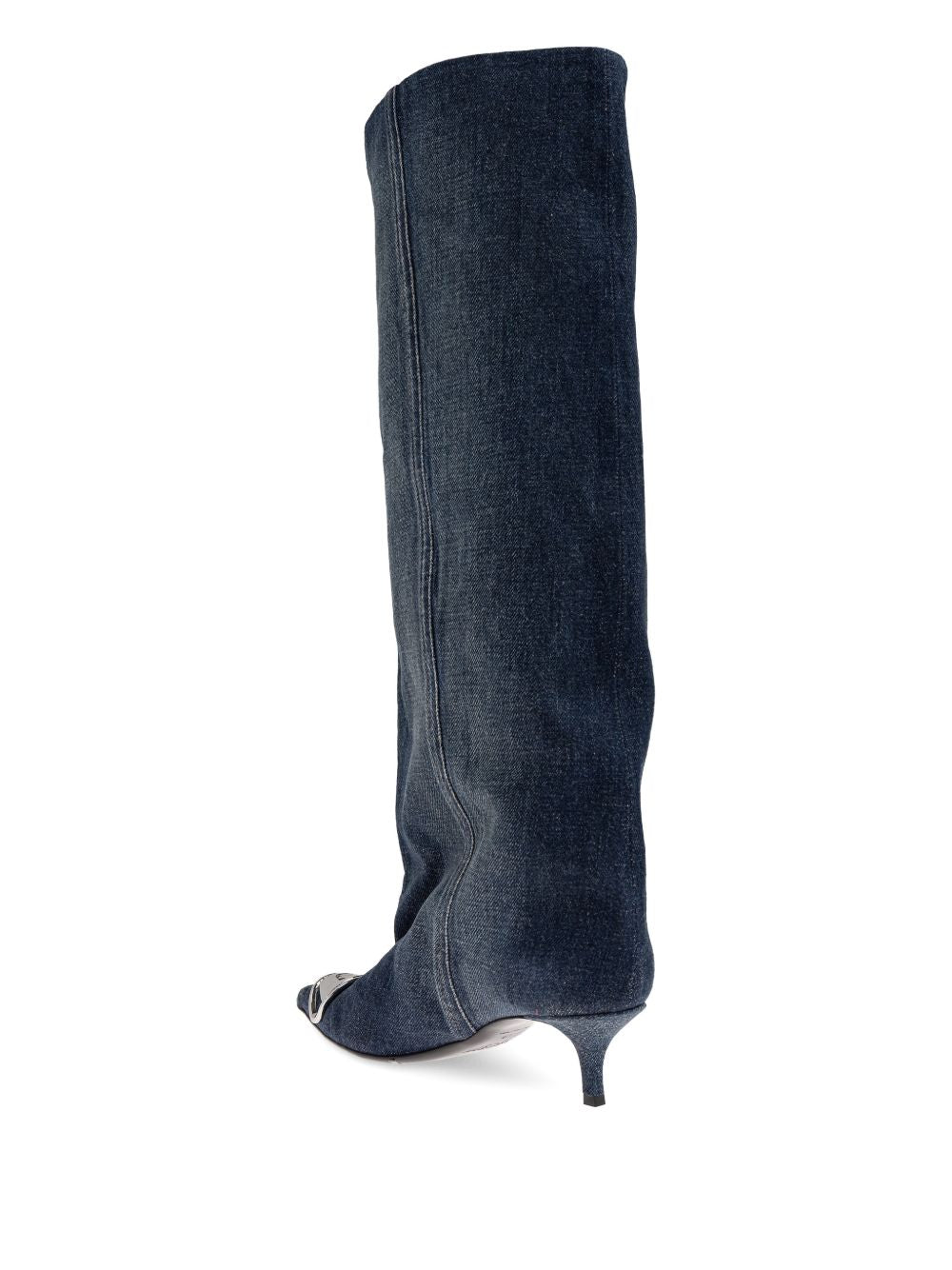 Diesel D-Venus-Slouchy knee-high boot in denim