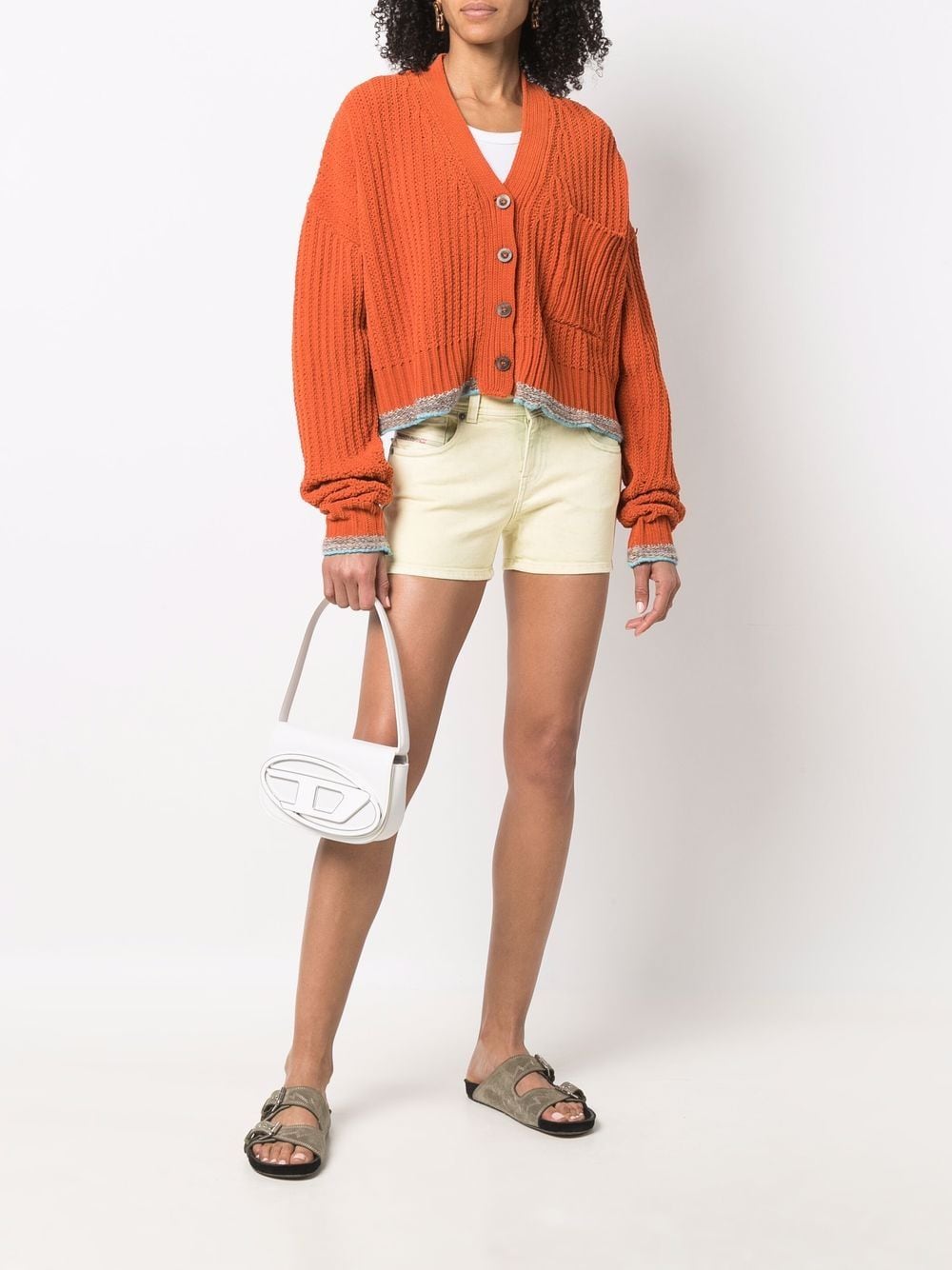 Diesel 1DR leather shoulder bag