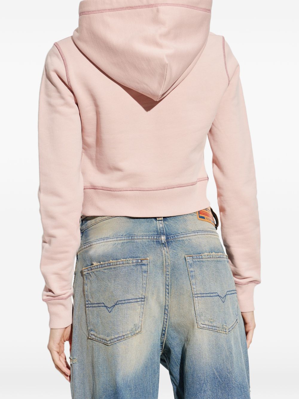 Diesel Heart cotton hoodie