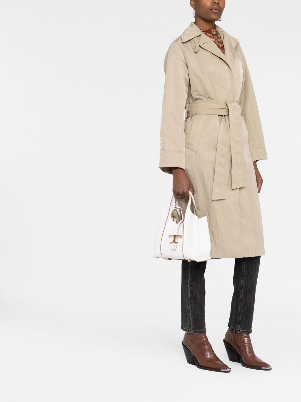 Tod'S T Timeless Mini Leather Shopping Bag