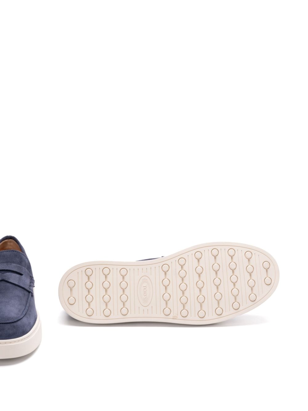 Tod's suede leather loafers